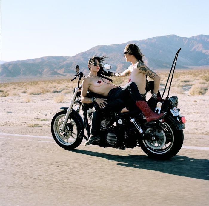 Girls on a motorcycle in Sucre